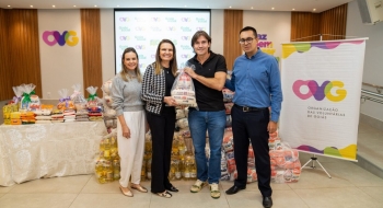 Mais de 18 toneladas de alimentos são entregues à OVG